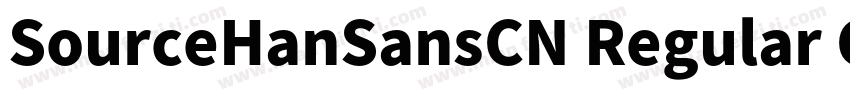 SourceHanSansCN Regular CB字体转换